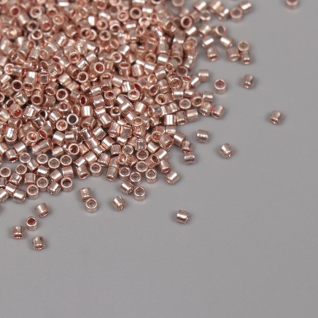 Glass beads 11/0 "cylinder. Light gold gloss" 10 g-1
