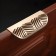 Cappio handle, m/o 96 mm, with a pattern, matte gold color