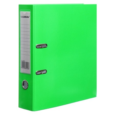 PAPKA-registrar A4 75mm Calligrata laminated, malachite greens-2