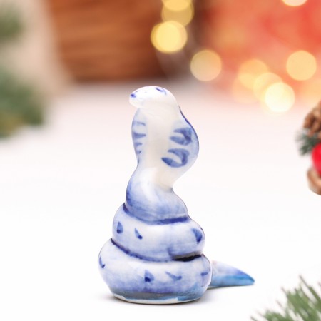 Souvenir "Snake Zhuzha", Gzhel, 5.5 cm
