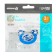 Orthodontic dummy nipple, silicone, from 3 months, “whale”, blue color