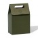 Box package with a handle, green, 15 x 10 x 6 cm