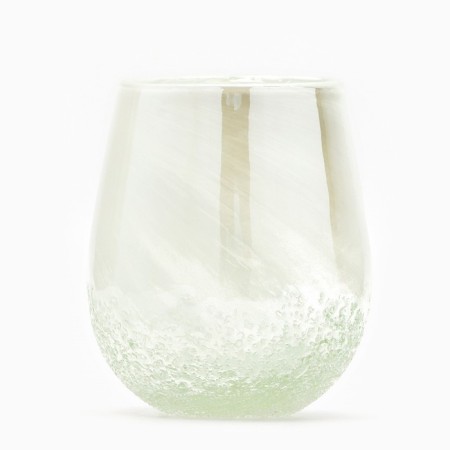 Vase for flowers "Tenderness" of colored glass 15 × 14 × 14 cm