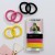 Yellow, pink, black