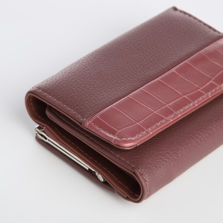 Women's wallet on a magnet, powder color-2