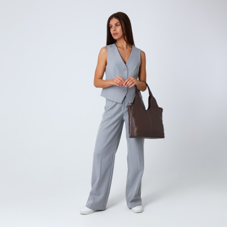 Love bag with lightning, brown color-9