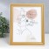 Photo frame plastic 20x25 cm "Little mesh" gold with double gold stroke 28.5x23.5 cm