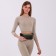 Lightning waist bag, reflective elements, khaki color