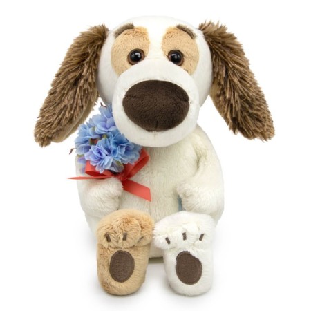 Soft toy "BABY BABY", with a bouquet, 20 cm