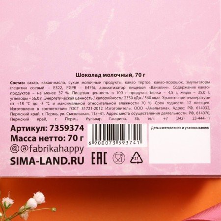 Milk chocolate "Decorate the world", 70 g.-5
