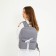 School textile school backpack with a white tape, 38x29x1 cm, gray color, lightning department