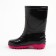 Rubber boots baby, black color+pink, size 30