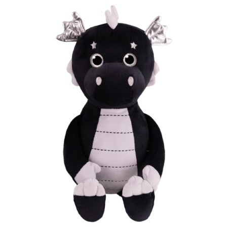 Soft toy "Dragon Mickey", with silver wings, 28 cm-1