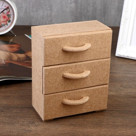 MDF decor casket 15x12x7 cm mix