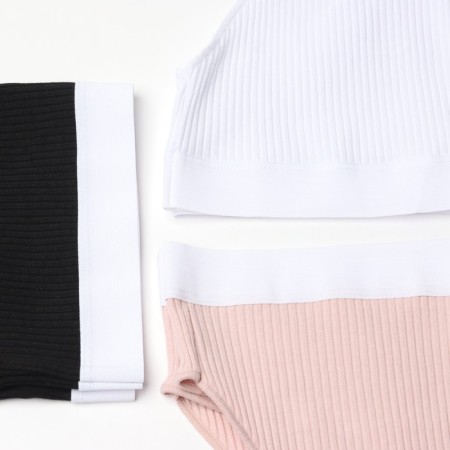 Set of panties of slips minku rubber size 40-42 (white, beige, black) 3 pcs-9