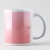 Ceramic mug "Julia. Flowers ", 320 ml, pink color