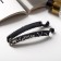 Hair banana "Emma" 10 cm, silver-black