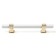 Cappio pk117 bracket handle, m/o 160 mm, white/gold color
