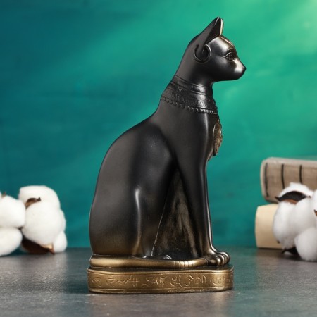 Figure "Cat of Egyptian" bronze, 11x20x7cm-3
