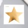 Tattoo on the body Gold "Star" 6x6 cm