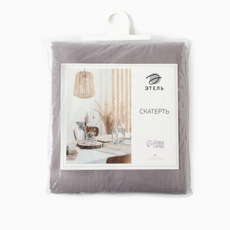 ECO Ethel tablecloth, col. Gray, 136x250 cm, 70% HL, 30% linen, 190 g/m2-14