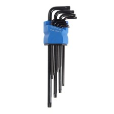 Set of keys of the tundra Black, Torx Tamper, extraordlin, CRV, TT10 - TT50, 9 pcs.