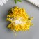 Stamens for flowers "droplets gloss bright yellow" set 300 pcs length 6 cm