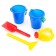 Set for playing the sand, small bucket, scoop, rake, watering can, color mix