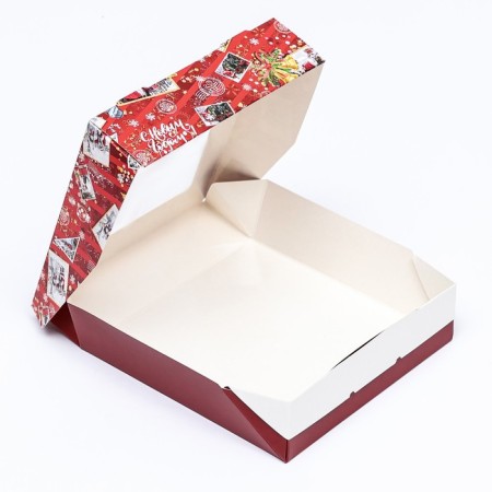Folding box with the window "Parcel" 15 x 15 x 4 cm-4