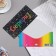 Congrose, glitter, rainbow tone, 17x8 cm envelope