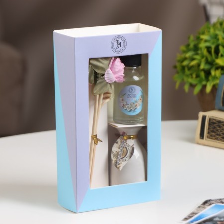 Gift set with a diffuser "Vase with a flower" orchid, "wealth of aroma"-6
