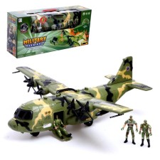 Army aircraft with soldiers, light and sound