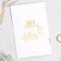 Invitation to a wedding with wooden decoration "The most important day"