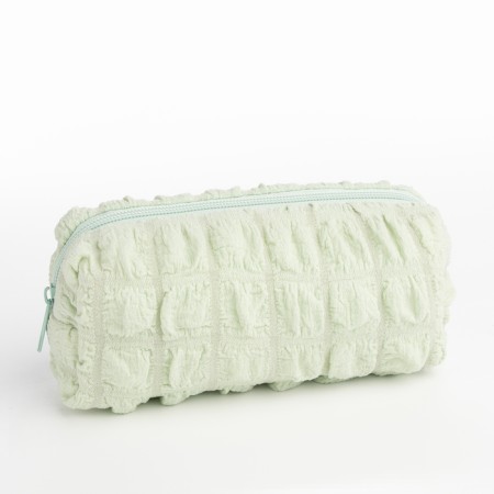 Lightning cosmetic bag, green color