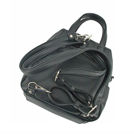 Women's bag (B2760-00140) Artificial leather + suede, black, 1x210x18 cm-1