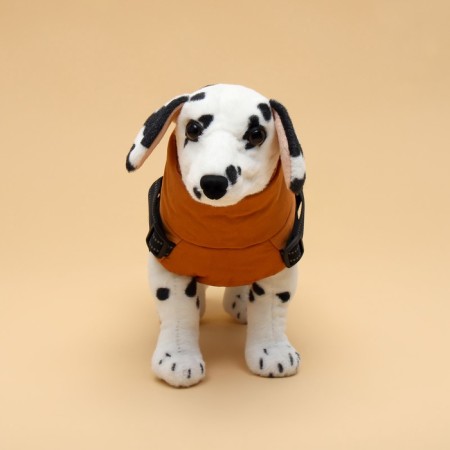 Jacket for dogs with a harness, size p 2xl (ds 45 cm, osh 40 cm, og 58 cm), mustard-2