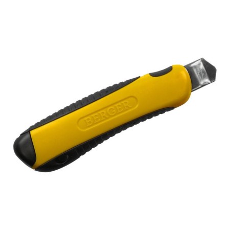 Construction knife berger bg1354, two -component rubberized handle, 18 mm-2