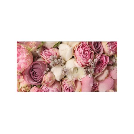Basket for storage of things "Pink Bouquet", size 35x50 cm-1