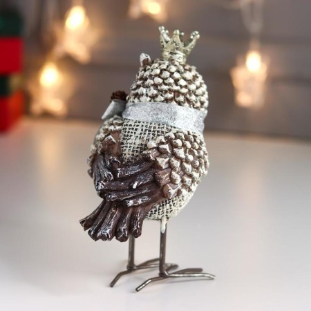 Polystone souvenir "Eagle in the crown, with a bow and cones" 15.5x8x10.5 cm-3