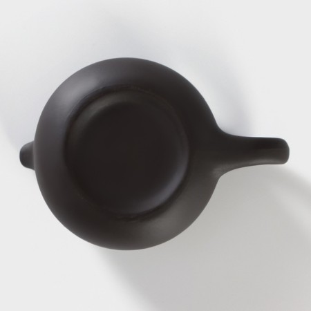 A set for the tea ceremony Ceramic “Clay”, 11 objects: 8 PIAL 50 ml, kettle, milkman, mortar, brown color-8