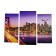 Carty clock wall-mounted, modular "Bridge Golden Gate", silent, 60 x 80 cm, triptych