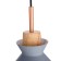 Lamp Bayerlux "Mirella" 1x60W E27 gray 24x24x19 cm.