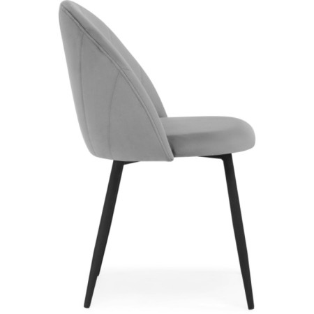 STULL OF A MARAL CARKASAS Logan Metal/velor, black/light gray 48x52x82 cm-2