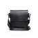Bag Cross-Body Men, genuine leather, de-gosa black, 22x6x25 cm