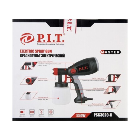 P.I.T. PSG3020-C, 550 W, 700 ml/min, stool 2.5 mm, 800 ml, 35 DIN-9