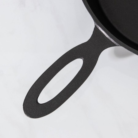 Svetik pan, d = 24 cm, aluminum handle, anti -stick coating, black color-3
