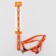 AMUNICE COMMUNICATION "DOGA", leash 120 x 1 cm, OG 27-42 cm, orange