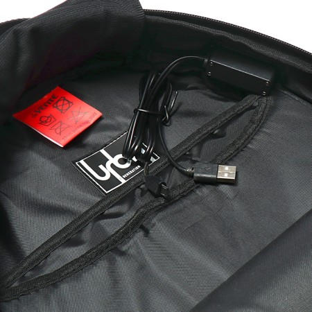 Youth backpack 39 x 30 x 17, ergonomic back, Davente Label 19l, + USB Pofigizm 7032442-17