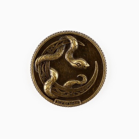 Coin Horoscope 2025 "Pisces", Brass, Diam. 2, 5 cm-3