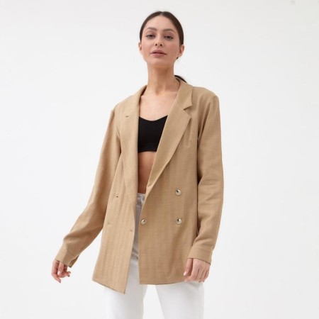 Jacket Women's Double -breasted Mist p. 46, beige